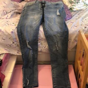 Ashley Mason laced jeans. Size 13.